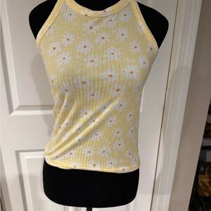Mudd Yellow Daisy Tank Top